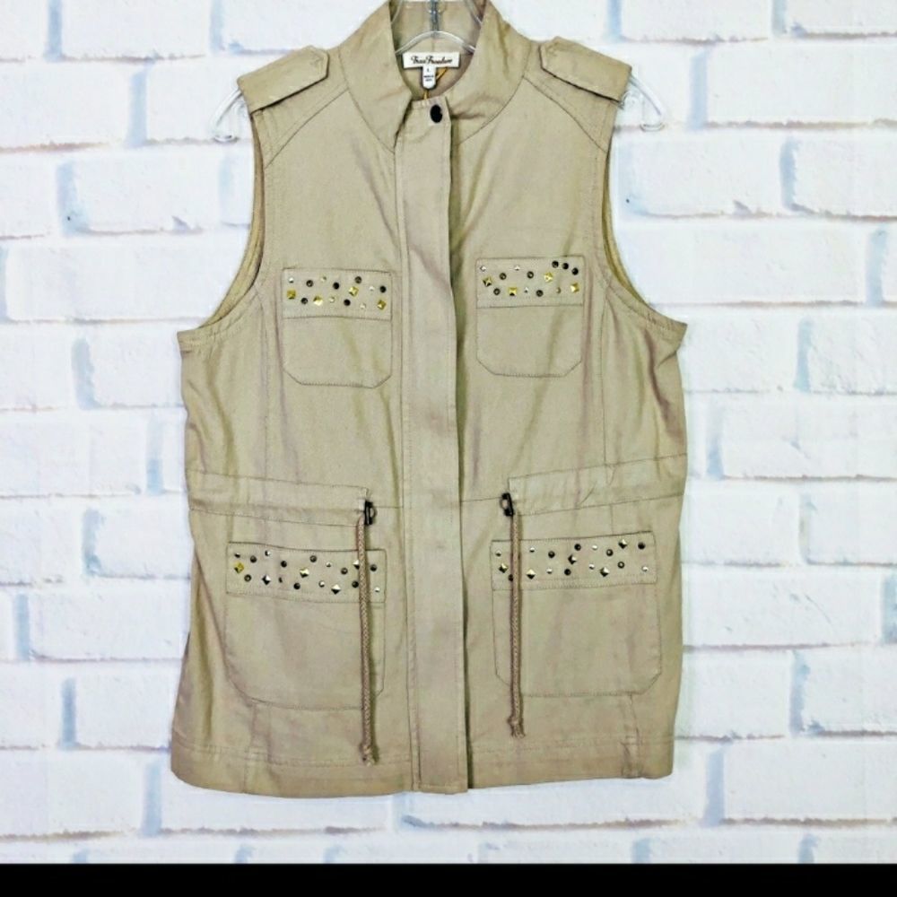 True Freedom Studded Utility Vest - NWT
